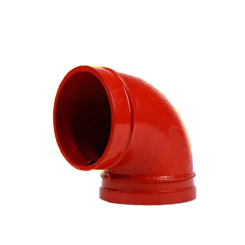 Tontr 1 Inch Grooved Red Epoxy Paint 90 Degree Elbow for Fire Protect