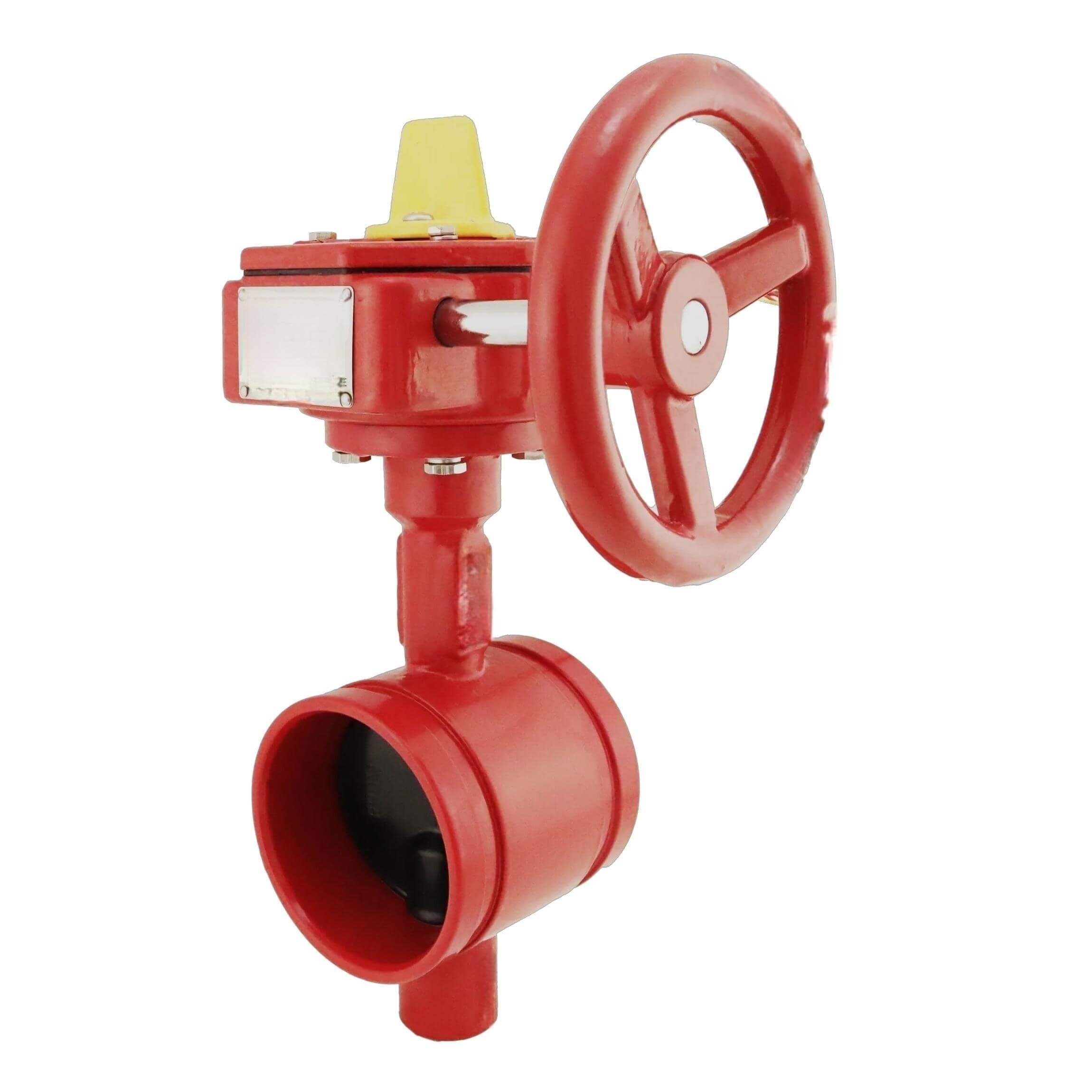 Tontr 10 dalam Grooved Butterfly Valve dengan Gear Operation FM/UL Disetujui