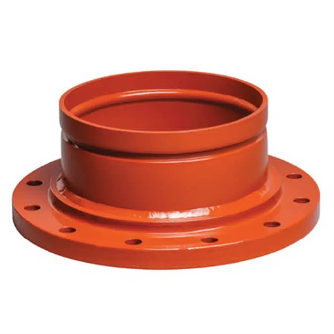 Flange Adaptor untuk Fire Sprinkler System dengan Bahan Besi Ulet