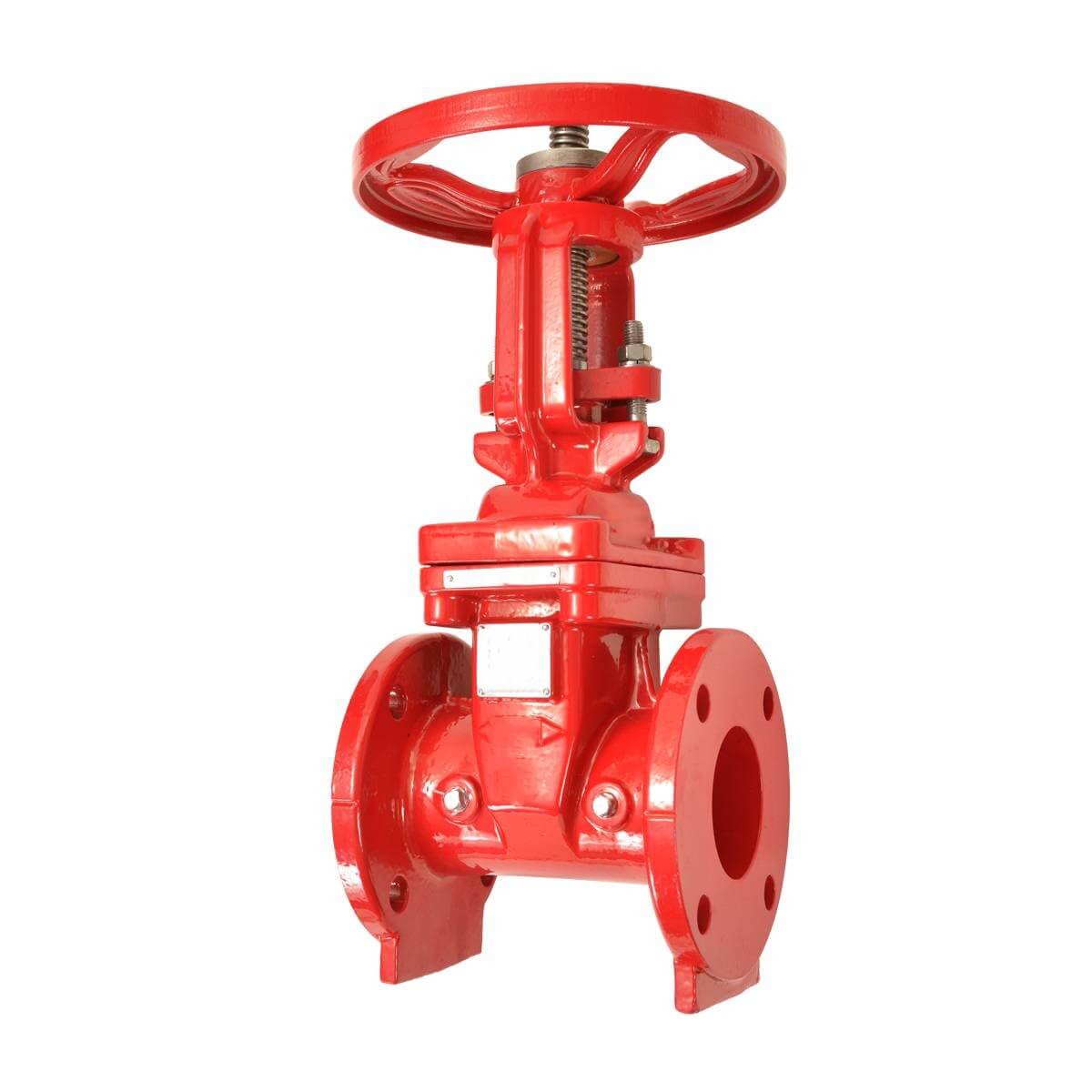 Cast Iron Grooved Flange End Resilient OS&Y Gate Valve untuk Pemadam Kebakaran